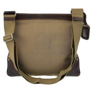 Prada canvas brown jacquard logo bag Tan messenger shoulder Beige